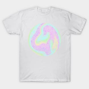 Pastel Swirled Circle Mandala T-Shirt